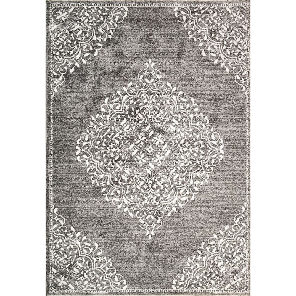 Dynamic Rugs 3302-901 Hera 7.10 Ft. X 10.2 Ft. Rectangle Rug in Grey/Ivory 